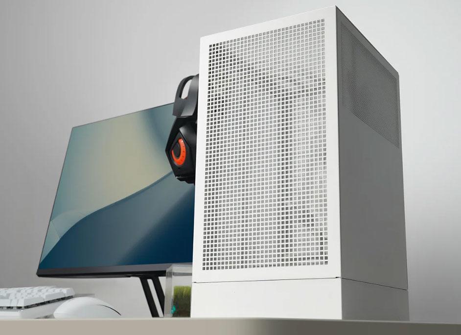 Mini ITX tower - CH170W Digital - Mesh aRGB - White